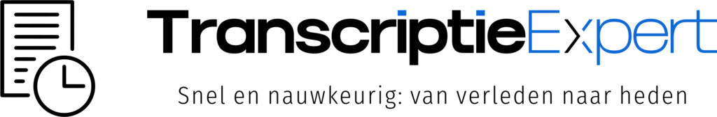 Logo van TranscriptieExpert met focus op genealogie